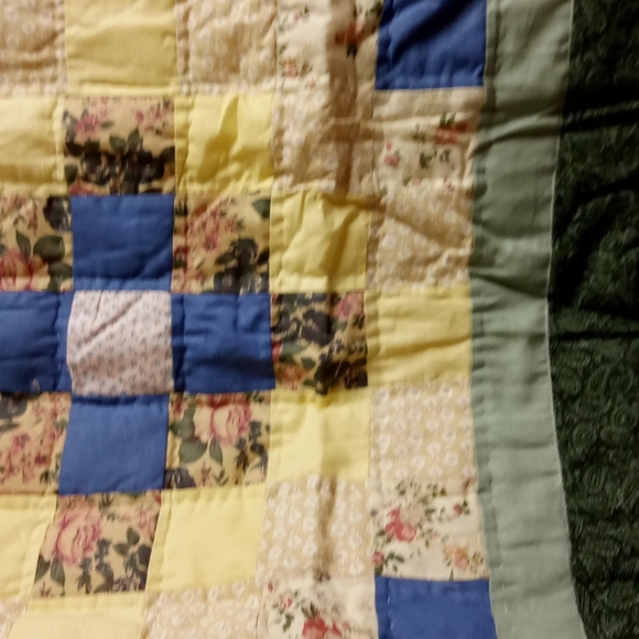 OBAC INT'L Quilted Pillow Sham Patchwork Pattern 26x24" - Picture 3 of 9